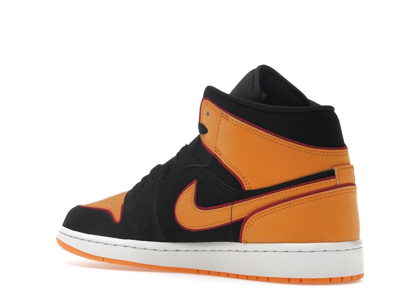 Jordan 1 Mid Fat Tongue Black Orange