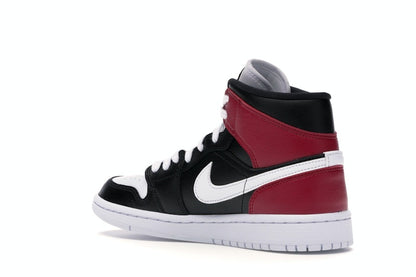 Jordan 1 Mid Black Noble Red (Women's)
