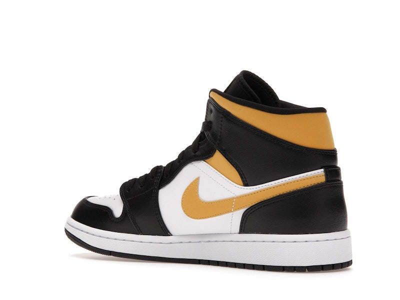 Jordan 1 Mid White Pollen Black