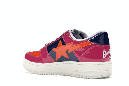 A Bathing Ape Bape Sta Low Color Block Pink Orange Navy