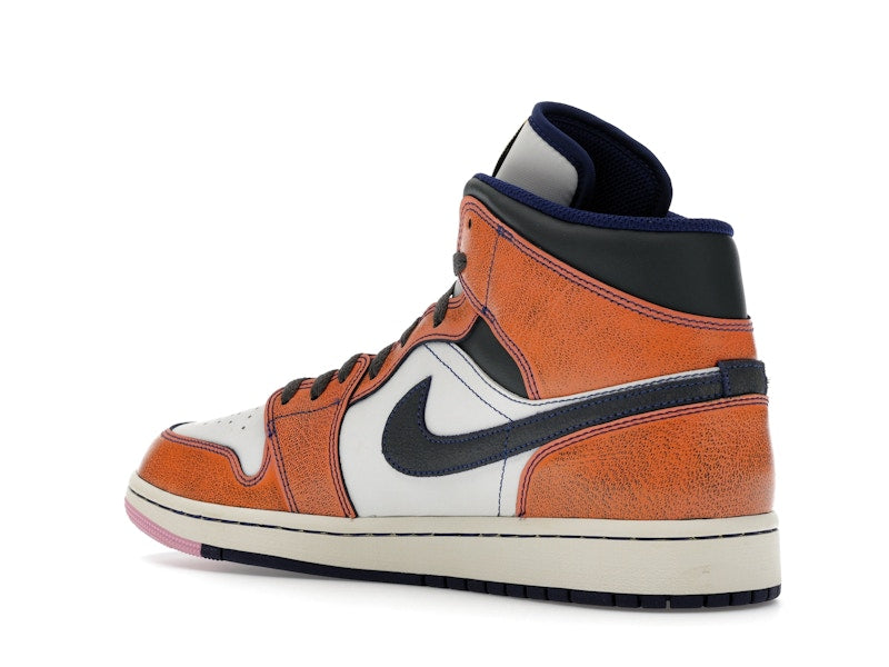 Jordan 1 Mid SE Summit White Crimson Bliss Deep Royal Blue Iron Grey