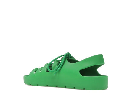 Bottega Veneta Jelly Lace Up Sandal Green (Women's)