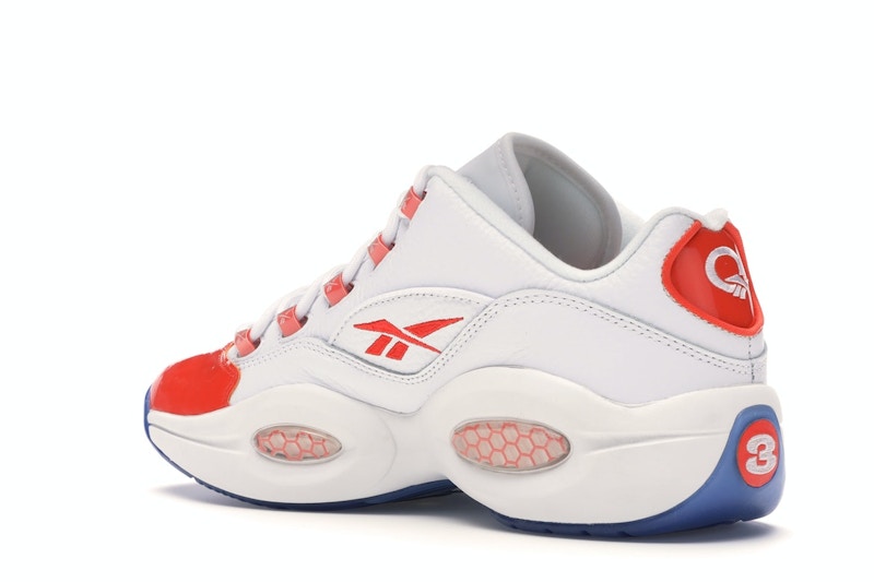 Reebok Question Low Patent Toe Orange