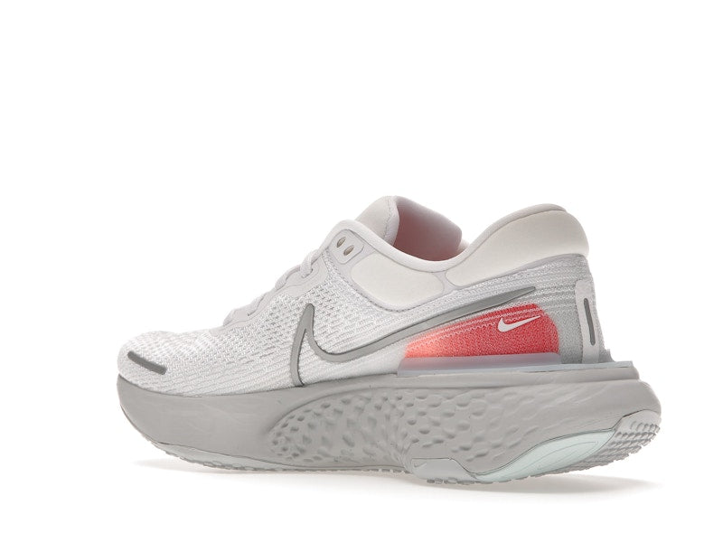 Nike ZoomX Invincible Run Flyknit White Pure Platinum Chile Red