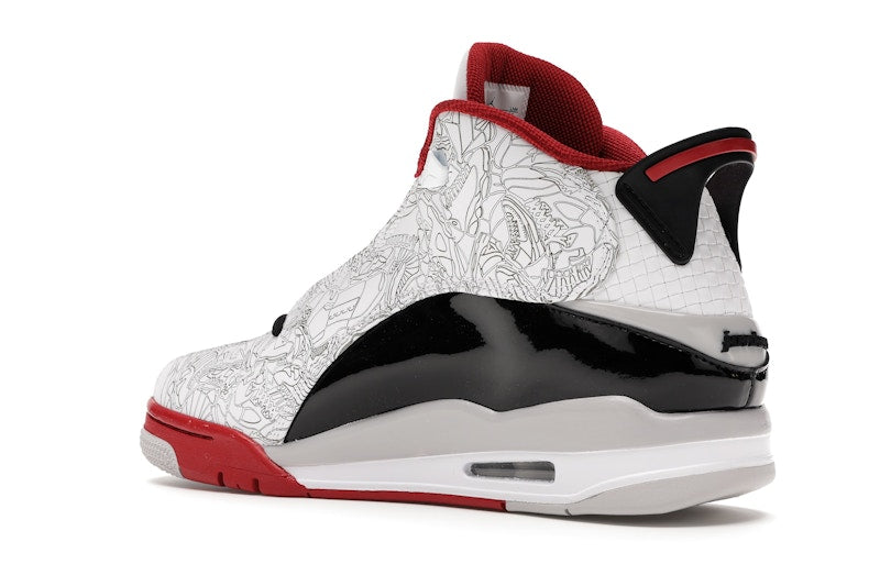 Jordan Dub Zero White Varsity Red