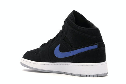 Jordan 1 Mid Multi-Color Swoosh Black (GS)