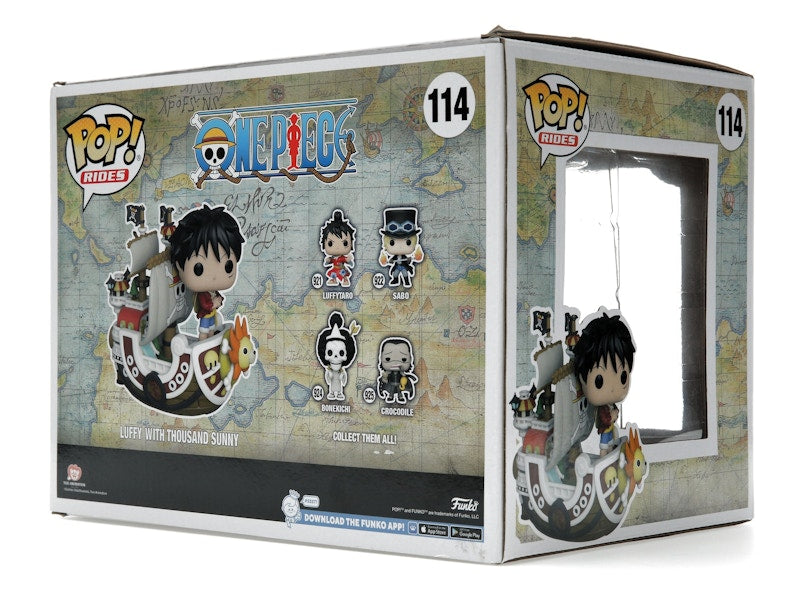 Funko Pop! Rides One Piece Luffy with Thousand Sunny 2022 Winter Convention Exclusive Figure #114