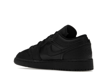 Jordan 1 Low Tumbled Leather Black (GS)