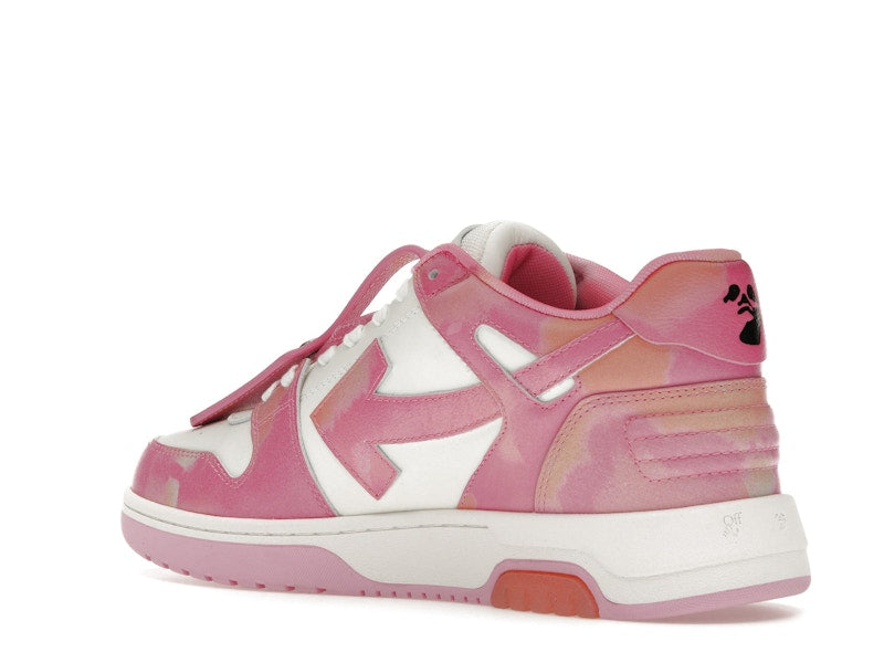 OFF-WHITE Out Of Office OOO "For Walking" Low Tops Pink Tie Dye