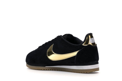 Nike Classic Cortez Black Metallic Gold Gum (Women's)