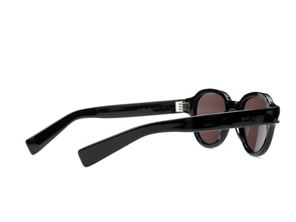 Saint Laurent Round-Frame Acetate Sunglasses Black/Black/Black (SL546-30013743-001)