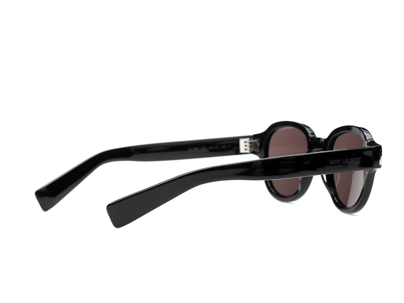 Saint Laurent Round-Frame Acetate Sunglasses Black/Black/Black (SL546-30013743-001)