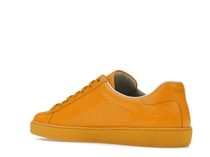 Gucci Ace GG Embossed Yellow