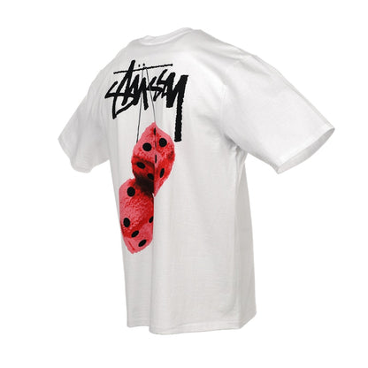 Stussy Fuzzy Dice Tee White