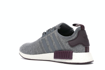 adidas NMD R1 Wool Grey Four Maroon