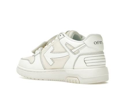 OFF-WHITE Out Of Office OOO Low Tops Cream White