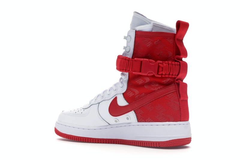 Nike SF Air Force 1 High White University Red