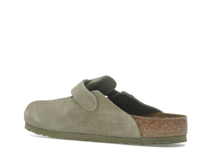 Birkenstock Boston Suede Faded Khaki