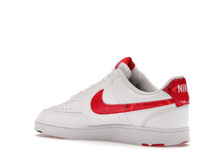 Nike Court Vision Low Swoosh Print Red