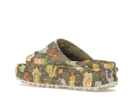 Gucci x Pikarar GG Animal Print Slide Beige Multi (Women's)