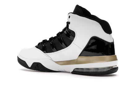 Jordan Max Aura White Metallic Gold Black