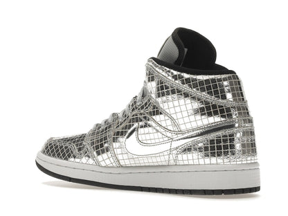 Jordan 1 Mid SE Disco Metallic Silver (Women's)