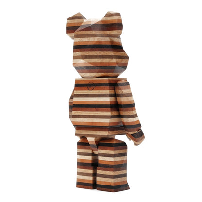 Bearbrick Karimoku Fragment Polygon-Horizon 400% Wood