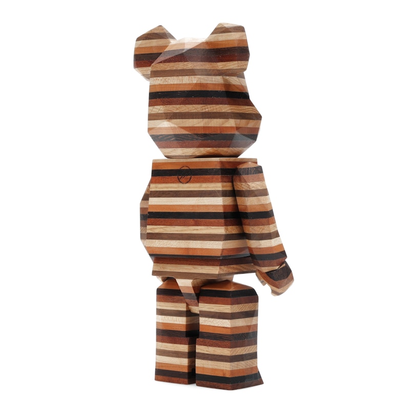 Bearbrick Karimoku Fragment Polygon-Horizon 400% Wood
