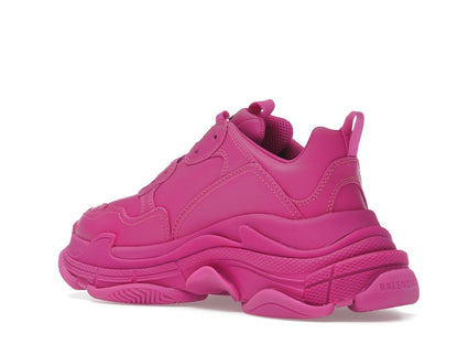 Balenciaga Triple S Faux Leather Dark Pink (Women's)