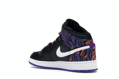 Jordan 1 Mid Multi-Color Tiger Stripe (GS)