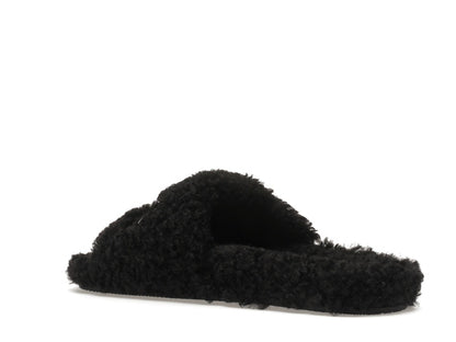 Balenciaga Furry Slide Black