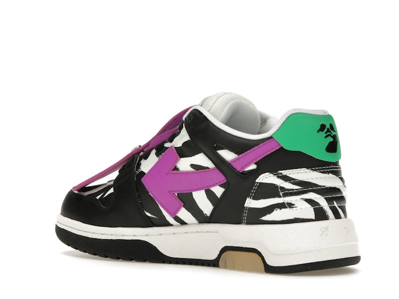 OFF-WHITE Out Of Office OOO Low Tops Zebra Pink (Women's)