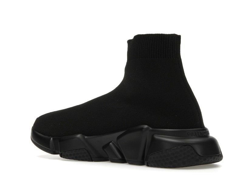 Balenciaga Speed Graffiti Trainers Black White Logo (Women's)