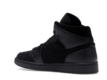 Jordan 1 Mid Black Dark Smoke Grey