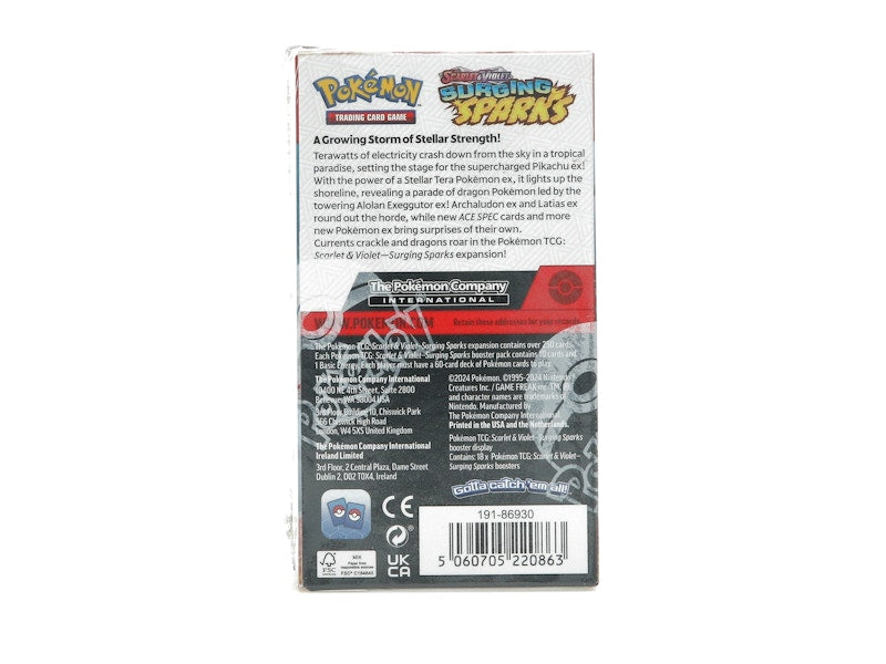 Pokémon Scarlet & Violet Surging Sparks 18 Pack Booster Box