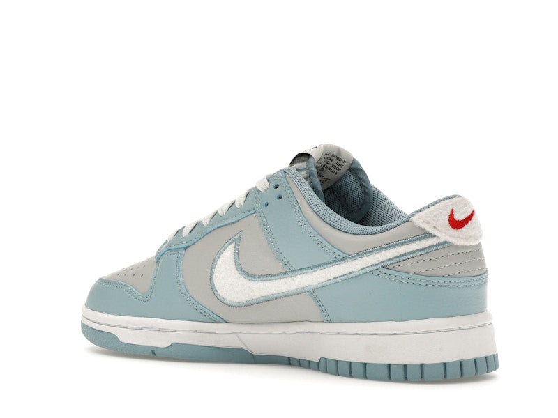 Nike Dunk Low Retro Fleece Swoosh Worn Blue