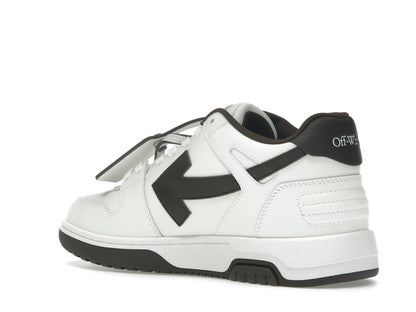 OFF-WHITE Out Of Office OOO Low Tops White Brown