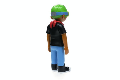 Hebru Brantley x Mindstyle Fly Boy Black Tee Vinyl Figure Multi