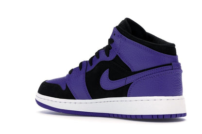 Jordan 1 Mid Black Dark Concord (GS)