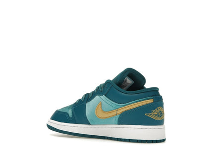 Jordan 1 Low SE Geode Teal Metallic Gold (GS)