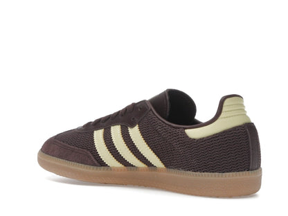 adidas Samba OG Shadow Brown Powder Yellow (Women's)