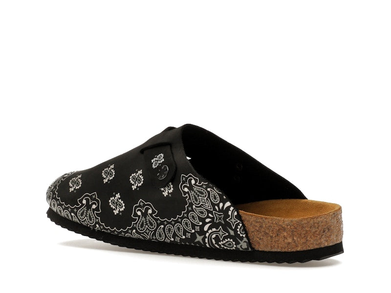 Bravest Studios Suede Paisley Clogs Black