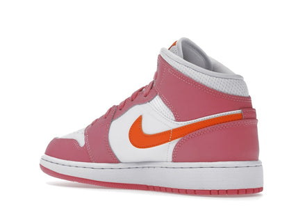 Jordan 1 Mid Pinksicle Safety Orange (GS)