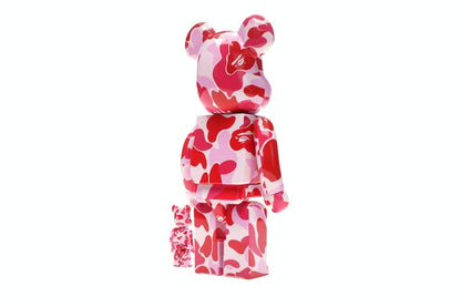 Bearbrick A Bathing Ape ABC Camo 100% & 400% Set Pink
