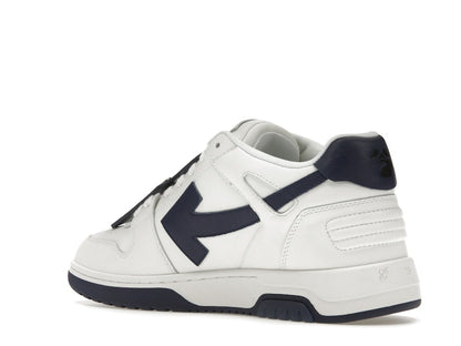 OFF-WHITE Out Of Office OOO Low Tops White Navy Blue