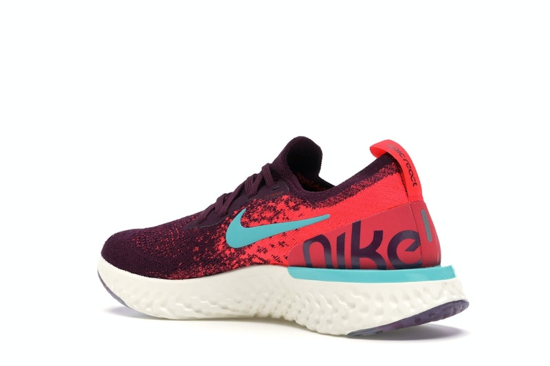 Nike Epic React Flyknit Bordeaux Hyper Jade (Women's)