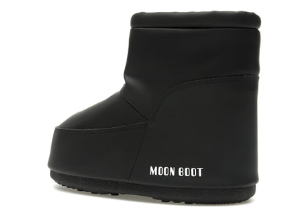 Moon Boot No Lace Rubber Boot Black