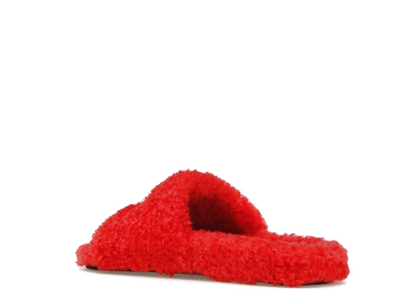 Balenciaga Furry Slide Red White (Women's)