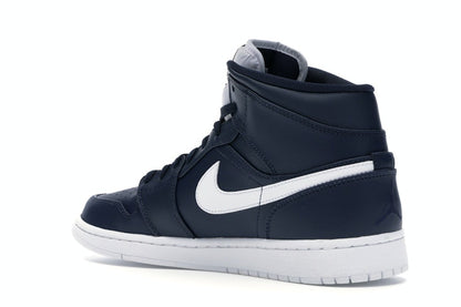 Jordan 1 Retro Mid Obsidian White