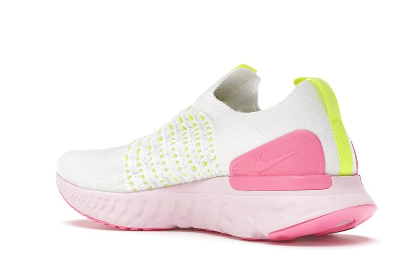 Nike React Phantom Run Flyknit 2 White Volt Pink Glow (Women's)